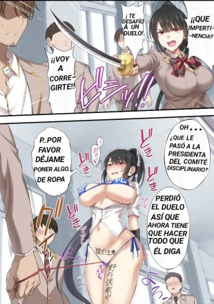 hentai La derrota de la presidenta del consejo disciplinario