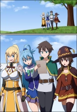 KONOSUBA - Kazuma Satou  Aqua  Megumin  Darkness  ? : página 1