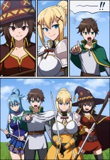 KONOSUBA - Kazuma Satou  Aqua  Megumin  Darkness  ? : página 7