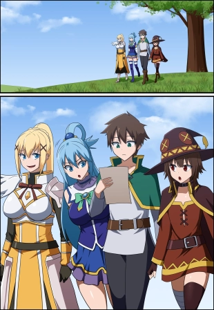 hentai KONOSUBA - Kazuma Satou  Aqua  Megumin  Darkness  ?