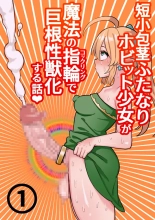 Tanshou Houkei Futanari Hobbit Shoujo ga Mahou no Yubiwa de Kyokon Seiyoku Monster ni naru Hanashi 1-3 : página 1